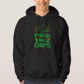 Hacker Computer Code Phish en Chips Cybersecurity Hoodie (Voorkant)