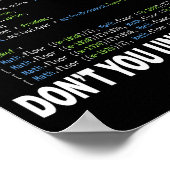 Hacker Computer Programmer Apparel Coding What Par Poster (Hoek)