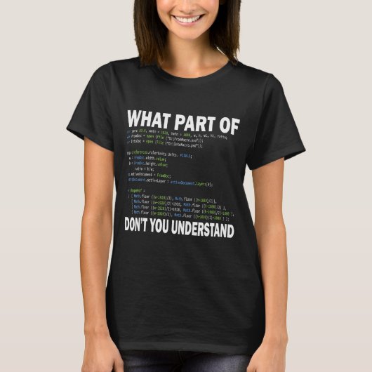 Hacker Computer Programmer Apparel Coding What Par T-shirt (Voorkant)