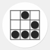 Hacker Emblem Ronde Sticker (Voorkant)