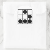 Hacker Emblem Ronde Sticker (Tas)