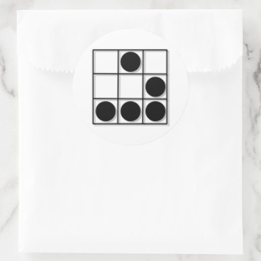 Hacker Emblem Ronde Sticker (Tas)