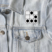 Hacker Emblem Vierkante Button 5,1 Cm (In situ)