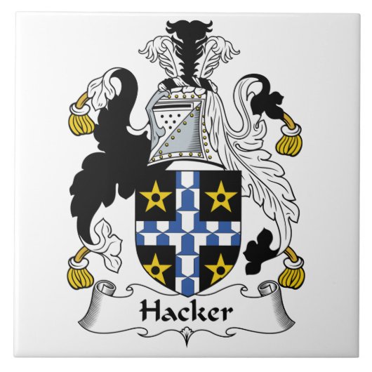 Hacker Family Crest Tegeltje (Voorkant)