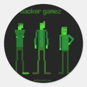 Hacker Gamez Logo Sticker (Voorkant)