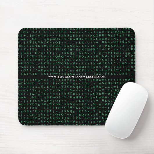 Hacker geek programmeur nerd mousepad muismat (Met muis)
