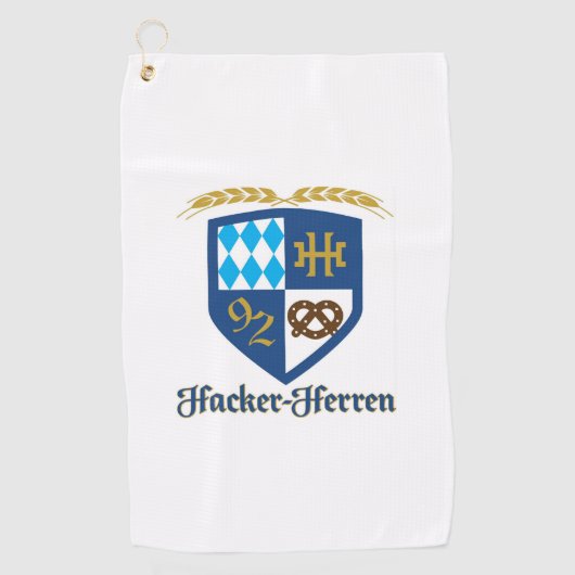 Hacker Herren golfhanddoek (Voorkant)