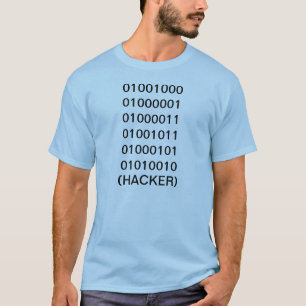 Hacker in binaire codeT-shirt T-shirt