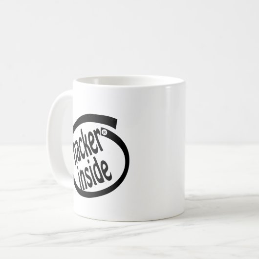 Hacker in koffiemok (Voorkant links)