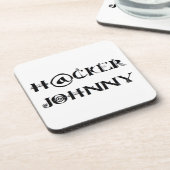 hacker johnny bier onderzetter (Linkerzijde)
