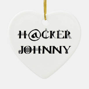 hacker johnny keramisch ornament