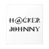 hacker johnny notitieblok (Voorkant)