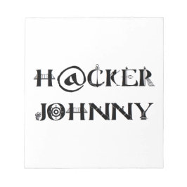 hacker johnny notitieblok