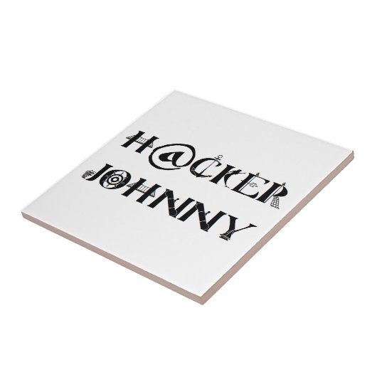 hacker johnny tegeltje (Zijkant)