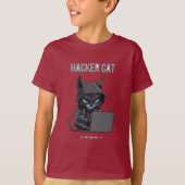 Hacker Kat T-shirt (Voorkant)