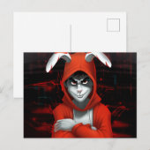 Hacker Lapin Briefkaart (Voorkant / Achterkant)