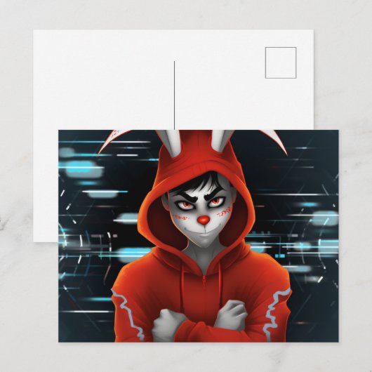 Hacker Lapin Briefkaart (Voorkant / Achterkant)
