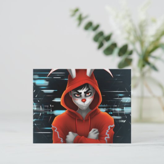 Hacker Lapin Briefkaart (Staand voorkant)