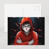 Hacker Lapin Briefkaart (Voorkant / Achterkant)