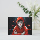 Hacker Lapin Briefkaart (Staand voorkant)