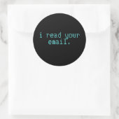 Hacker Laptop Sticker - E-mail (Tas)