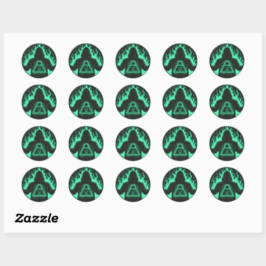 Hacker Lock Sticker (Vel)