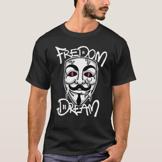 hacker mask streetwear t-shirt (Voorkant)