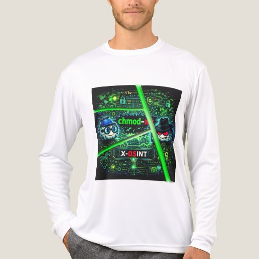 Hacker mood Tri-Blend shirt (Voorkant volledig)