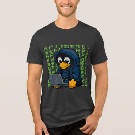 Hacker Pinguïn IT Design – Geek Tech T-Shirt