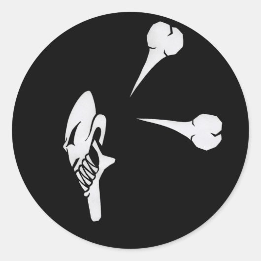 hacker ronde sticker (Voorkant)