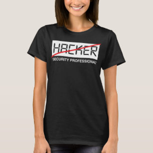 Hacker Security Professional Grappige IT Tech Cybe T-shirt