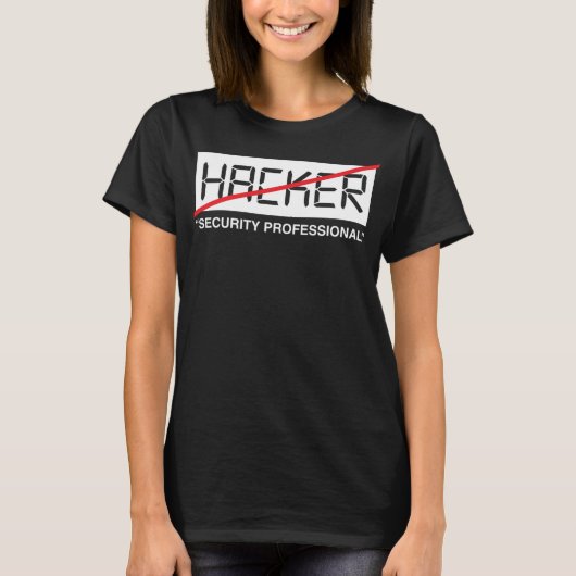 Hacker Security Professional Grappige IT Tech Cybe T-shirt (Voorkant)