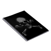 Hacker Skull en Crossbones Notitieboek (Rechterzijde)
