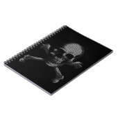 Hacker Skull en Crossbones Notitieboek (Linkerzijde)