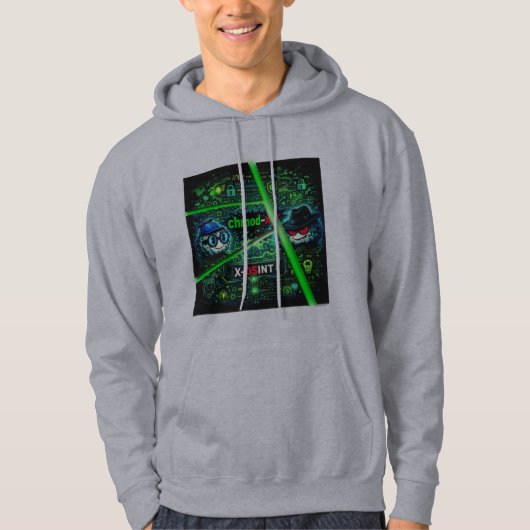 Hacker stemming hoodie (Voorkant)
