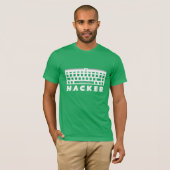 Hacker-toetsenbord T-shirt (Voorkant volledig)