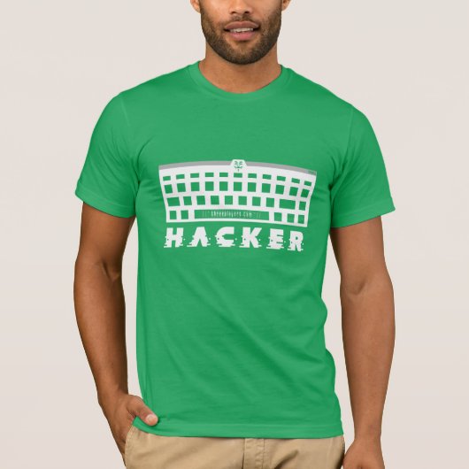Hacker-toetsenbord T-shirt (Voorkant)