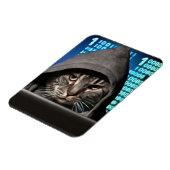 Hacker Zwarte Kat Magneet (Linkerzijde)