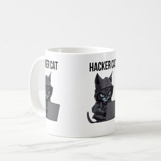 Hackerkat Koffiemok (Voorkant links)