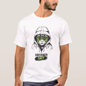 Hackerkat T-shirt (Voorkant)