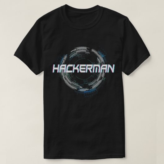 Hackerman Grappige Computer Hacker Wit Pet Hacker  T-shirt (Design voorkant)