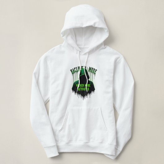 Hackermodus geactiveerd | Cyberpunk stijl Hoodie (Design voorkant)