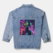 hackerrobot denim jacket (Achterkant)