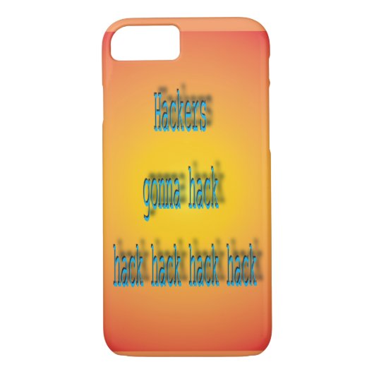 Hackers gaan Hack Hack Case-Mate iPhone Case (Achterkant)