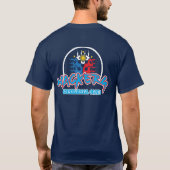 HACKERS Pickleball Club - Basic Donker T-shirt (Achterkant)