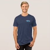 HACKERS Pickleball Club Jersey - Jouw naam toevoeg Tri-Blend Shirt (Voorkant volledig)