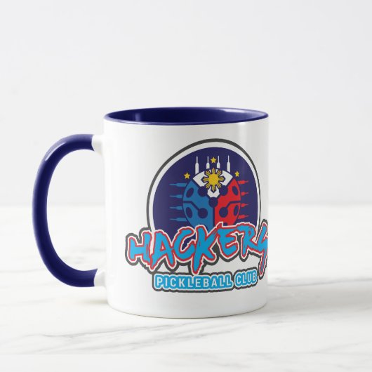 HACKERS Pickleball Club Logo Mok (Links)