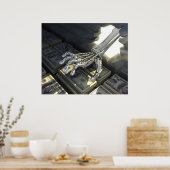 Hackers rob bank poster (Keuken)