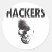 Hackers Ronde Sticker (Voorkant)