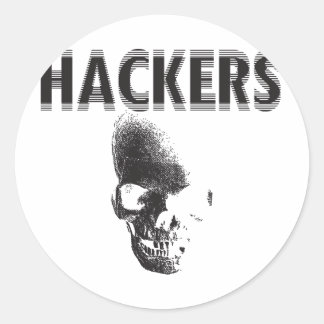 Hackers Ronde Sticker